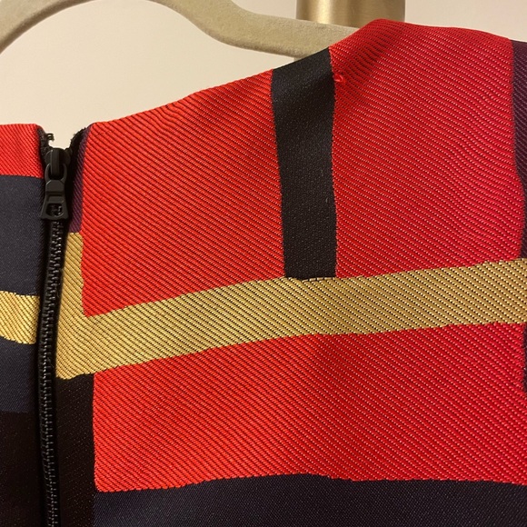 Alice + Olivia A-line Color Block Retro Dress - Picture 4 of 5